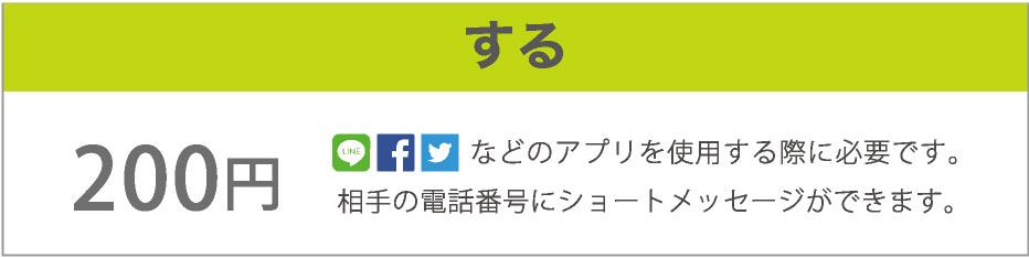 「SMS機能」追加する